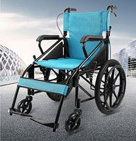 Transport Wheel Chair,Lightweight Wheelchair, Portable Wheelchair, Folding Wheelchair, Elderly Leisure Scooter - Solid Tire - Easy Folding Without Taking Up Space-Storage Bag Design for Adult