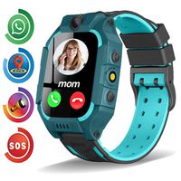 Kids Smart Watch Phone for Boys Girls Toddler Age 3-12 with GPS Tracker Dial Call SOS Camera Flashlight 1.54'' Touch Screen Math Game Alarm Clock Electronic Fence Gizmo Watch Students Birthday Gifts