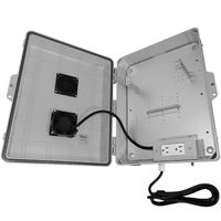 Altelix Outdoor Audio Video Enclosure for SONOS AMP, Apple TV, Amazon Echo Link Amp, Control4 EA-3, Crestron MC3, Gray