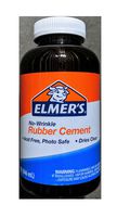 Rubber Cement, Repositionable, 1 qt, Sold as 1 Each