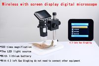 High-definition digital microscope magnifying glass jewelry repair circuit board identification electronic microscope with a 4.3 -inch screen