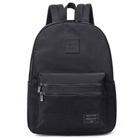 Choco Mocha Girls Backpack for Teen Girls Water Resistant College Backpack for Women School Bookbag Casual Travel Daypack Side Pocket with 15.6 Inch Laptop Sleeve Solid Black