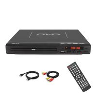 225mm DVD Player,Compatible with CD/DVD/MP3 Disc Player with Remote Control,USB Port Support HDMI Output（blueray disc not Support） Black
