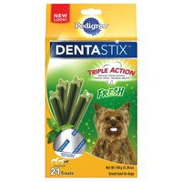 Pedigree DENTASTIX Fresh Toy Treats for Dogs, Small, 21 Count (Pack of 1)