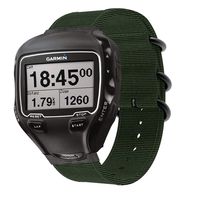 DuiGong Canvas Strap Compatible for Garmin Forerunner 910XT Replacement Band, Regular (Black)