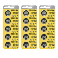 Toshiba CR1632 Battery 3V Lithium Coin Cell (15 Batteries)