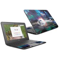 MightySkins Skin Compatible With HP Chromebook 11 G6 11.6" (2018) - Space Horizon | Protective, Durable, and Unique Vinyl Decal wrap cover | Easy To Apply, Remove, and Change Styles | Made in the USA