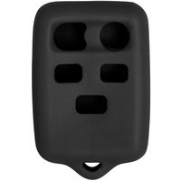 Keyless2Go New Silicone Cover Protective Case for 5 Button Remote Key Fob with FCC CWTWB1U511 - Black