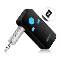 Bluetooth Receiver Adapter, Aigital Portable Bluetooth Hands Free Car Kit Audio Receiver Adapter Wireless Music Player, Easy Operation and Connection, Supports TF Card MP3 Play
