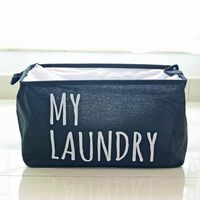 Adeliber Large Sized Canvas Storage Baskets with Handle,Collapsible & Convenient Home Organizer Containers(453025CM (Approx))