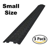 Drop Trak Cable & Hose Protector - Small - Black - 3 Pack