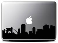 Pittsburgh Skyline - Black (13 inch) Macbook Decal - Laptop Decal