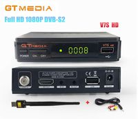GTMedia V7S HD DVB-S2 Full HD 1080P Satellite TV Receiver Support PowerVu Biss Key Newcamd + 1pc AV Cable + USB WiFi