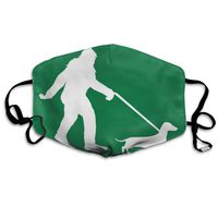 Bigfoot Walking Dachshund Dust Mask,Washable and Reusable Cleaning Gardening Outdoor Activities Warm Windproof Mask
