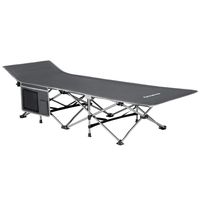 KingCamp Strong Stable Folding Camping Bed Cot with Carry Bag