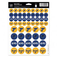 WinCraft NHL St. Louis Blues Vinyl Sticker Sheet, 8.5" x 11"