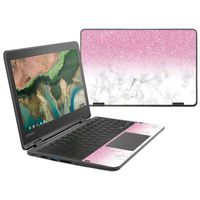 MightySkins Skin Compatible with Lenovo 300e Chromebook 11.6" (2018) - Marble Glitz | Protective, Durable, and Unique Vinyl Decal wrap Cover | Easy to Apply, Remove | Made in The USA
