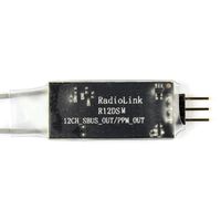 Radiolink R12DSM Micro Mini Receiver 2.4G 12CH SBUS and PPM Signal Support DSSS and FHSS Spread Spectrum for AT9 AT9S AT10 AT10 II Transmitter