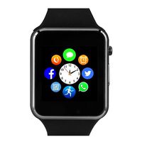 Amazqi Smart Watch, Smartwatch Phone with Camera TF Card Pedometer SIM Card Slot Music Player Compatible for IOS IPhone (Partial Functions) and Android Phone Samsung HUAWEI LG Sony for Men Women Teens