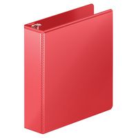 Wilson Jones Heavy Duty Round Ring View Binder with Extra Durable Hinge, 2 Inch, Customizable, Red (W363-44-1797)