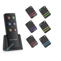 Key Finder,BECEMU 6 Receivers Wireless RF Item Locator Key Tracker Anti-lost Alarm Keychain with 1 RF Transmitter for Item Locator Keychain luggage,Phone,Purse Tracer Locator,Tag Alarm,Pet Dog Cat Tr