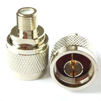 CESS F-Type Female to N-Type Male Antenna RF Coaxial Coax Adapter - N Male to F Female (LW) (2 Pack)