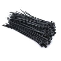 GooTon Multi-Purpose Self-Locking Nylon Reusable Cable Zip Ties 5x200mm Black Pack of 100