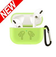 ADWLOF Compatible for AirPods Pro Case, Wireless Charging Supporting, Shockproof Protective Silicone Cover Skin for AirPods Pro Charging Case Series 3,Fluorescent Yellow