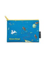 Out of Print Curious George Pouch Turquoise