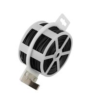 Shintop 328 Feet Garden Plant Twist Tie with Cutter for Gardening, Home, Office (Black)