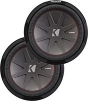 (2) Kicker 43CWR104 10" Dual Voice Coil 4-Ohm Car Stereo Subwoofers Totaling 1600 Watt
