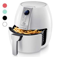 Ultrean Air Fryer, 4.2 Quart (4 Liter) Electric Hot Air Fryers Oven Oilless Cooker with LCD Digital Screen and Nonstick Frying Pot, ETL/UL Certified,1-Year Warranty,1500W (White)