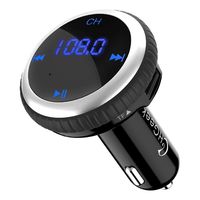 HiGoing Bluetooth FM Transmitter, Wireless Radio Receiver MP3 Player Adapter Car Kit with Smart Car Locator, 5V 2.1A Dual USB Car Charger, Hands-Free Calling