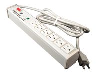 Legrand - Wiremold 6-Outlet Plug-In Center Unit 120v/15a Lighted Switch Computer Grade Power Strip