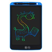 9.7 inch Colorful Partial Erase LCD Writing Tablet,Electronic Writing Doodle Pad Digital Drawing Board, As Office Whiteboard Bulletin Board and Gifts for Kids(Erase Button Lock Included) (Blue)