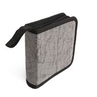 dalismotemp CD Case DVD Case Wallet Portable 40 Disc CD Bag Holder Anti-scratches Storage Organizer Disc Box Bag Organizer Holder Coffee