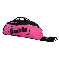 Franklin Sports Youth Baseball Bat Bag - Kids Teeball, Softball, Baseball Equipment Bag - Holds Bat, Helmet, Cleats and More - Pink