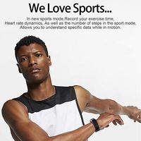 Garystan Unisex Fashion Digital Display Bluetooth Smart Bracelet Health Wristband Smart Watches