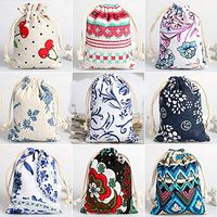 CORCIO 18Pcs Burlaps Bags with Drawstring,Fabric Gift Bag Packing Storage Linen Burlap Jewelry Pouches Sacks for Wedding Party Shower Birthday Christmas DIY Craft 3.9 X 5.1 Inch