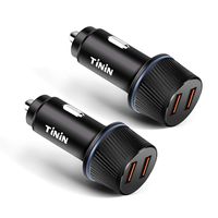 2 Pack Quick Charge 3.0 Car Charger Dual USB Ports Car Charger Adapter Fast Charging 36W Compatible with Samsung Galaxy Note8/S9/S8+,LG G6/V30, HTC 10 More, Qualcomm Certified
