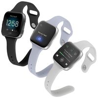 (Pack of 3) Boname Thin Feminine Bands Compatible with Fitbit Versa 2/Versa/Fitbit Versa Lite/SE, Women Cute Slim Soft Replacement Wrist Bands for Fitbit Versa Edition