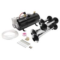 8MILELAKE 12V 4-Trumpet Air Horn 150 PSI Air Compressor Tool Set