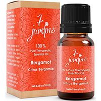 7 Jardins Essential Oil 100% Pure Therapeutic, Bergamot, Citrus Bergamia, 0.33 Ounce