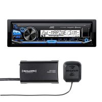 JVC KD-X33MBS Marine Grade Bluetooth in-Dash Mechless Stereo with Included SiriusXM Tuner