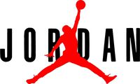 AIR Jordan Flight 23 Jumpman Logo NBA Huge Vinyl Decal Sticker for Wall Car Room Windows (6" inches (Black)