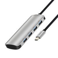 USB-C Hub, USB 3.1Type c to 4 Port USB 3.0 Portable Data Hub for MacBook Pro, USB Flash Drives and Other Type c Devices