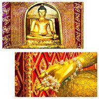 World Buyers Decorative Matches, Temple Buddha, Set of 2 matchboxes