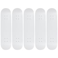 Moose 8.5" Blank Skateboard Deck Dipped White 7-Ply Canadian Maple