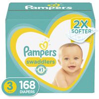 Diapers Size 3, 168 Count - Pampers Swaddlers Disposable Baby Diapers, ONE MONTH SUPPLY