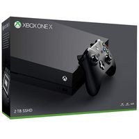 Microsoft Xbox One X 2TB Solid State Hybrid Drive Gaming Console with Wirless Controller - Native 4K - HDR - Enhanced by Scorpio CPU and Fast SSHD - Black (Renewed)